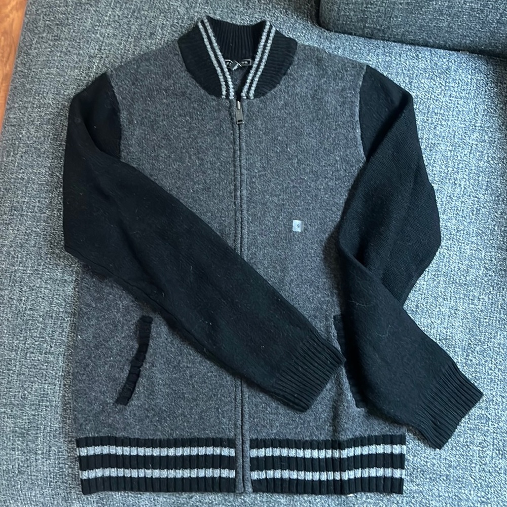 NEW Express Wool Blend Bomber Sweater Jacket